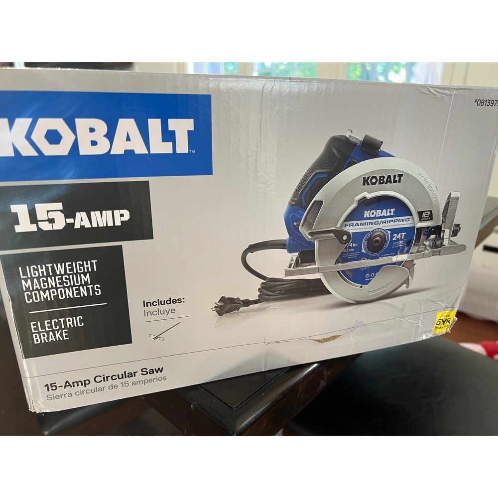 Kobalt 15-Amp 7-1/4-in Corded Circular Saw Magnesium Electric Brake K15CS-06AC